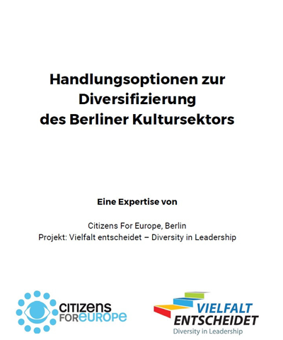 Cover Publication Diversification of the Berlin's cultural sector